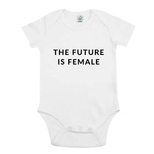 The Future Is Female Babygrow-Feminist Apparel, Feminist Clothing, Feminist Baby Onesie, EPB02-The Spark Company