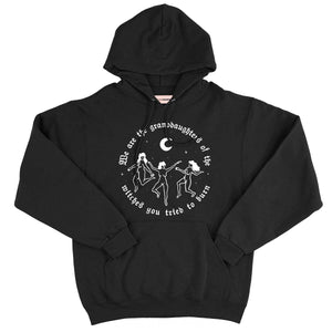 We Are The Granddaughters Of The Witches You Tried To Burn Halloween Hoodie-Feminist Apparel, Feminist Clothing, Feminist Hoodie, JH001-The Spark Company