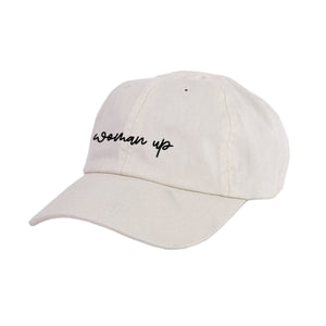 Woman Up Embroidered Mom Cap-Feminist Apparel, Feminist Gift, Mum Cap, BB653-The Spark Company