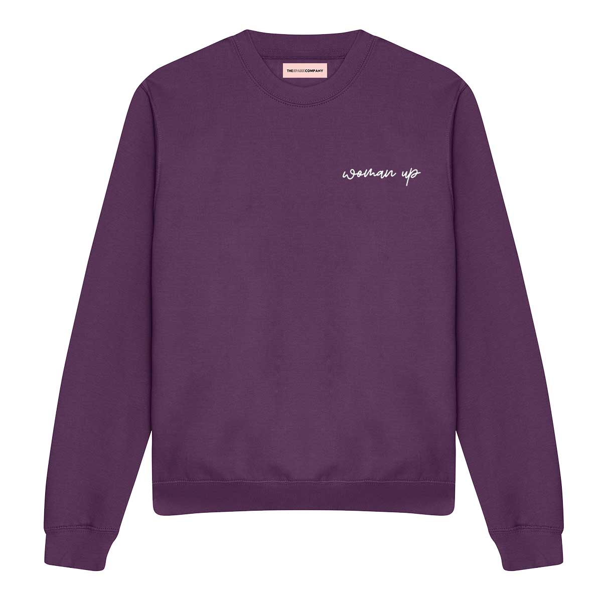 Woman Up Embroidery Detail Sweatshirt