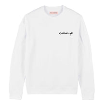 Load image into Gallery viewer, Woman Up Embroidery Detail Sweatshirt-Feminist Apparel, Feminist Clothing, Feminist Sweatshirt, JH030-The Spark Company